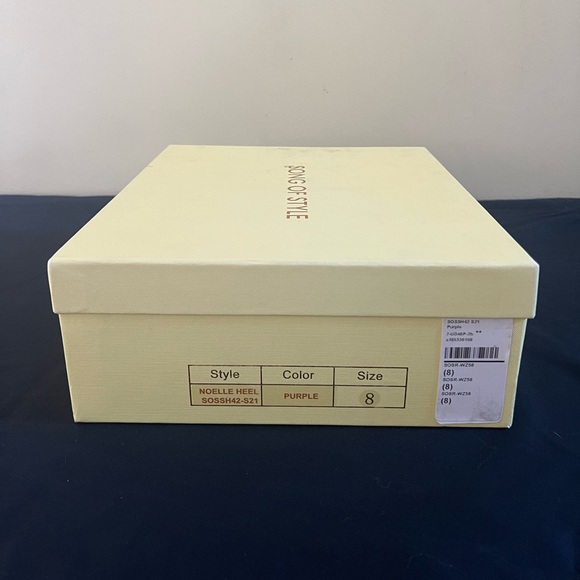 Song of Style Noelle Heel in Purple, Size 8 - Picture 6 of 8